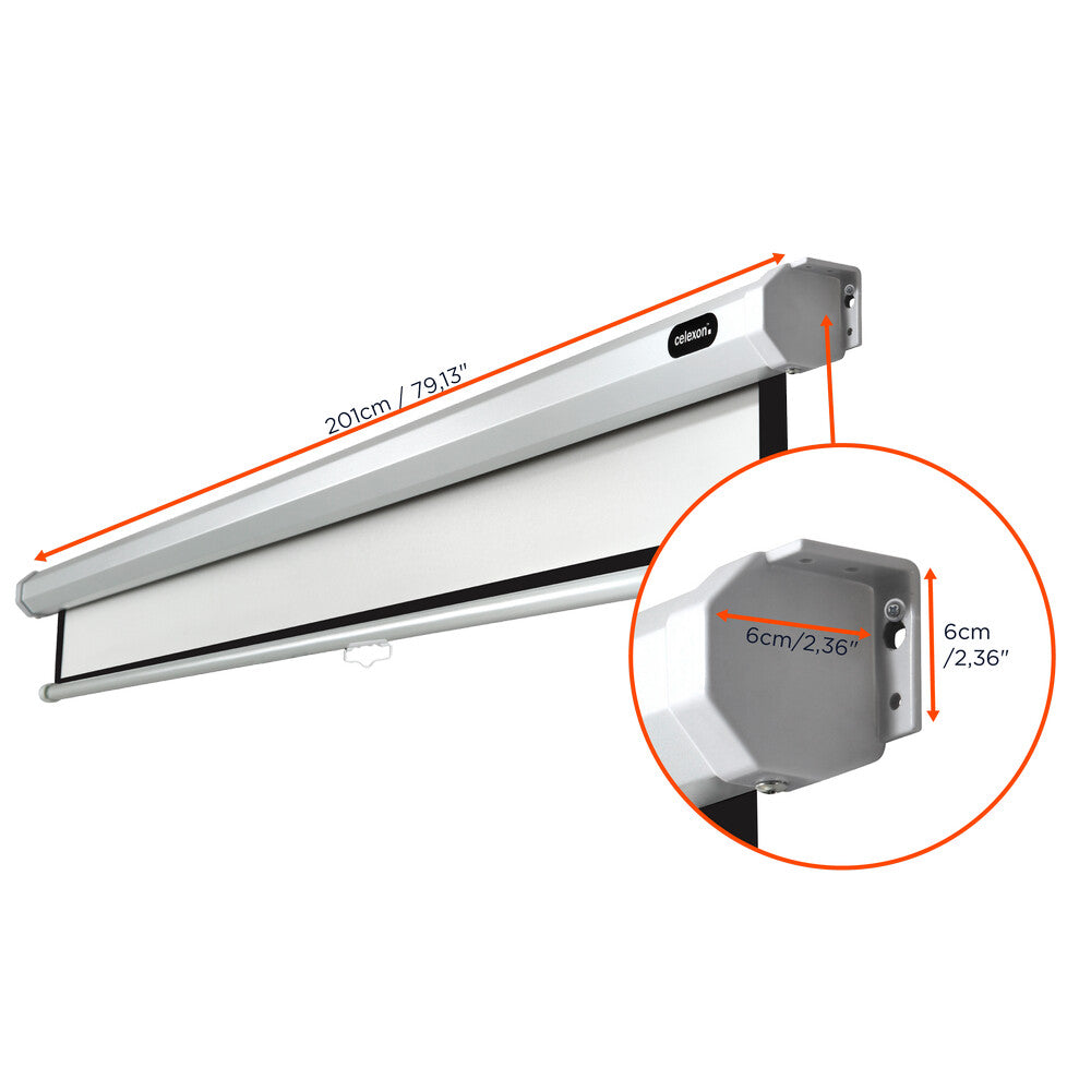 Manual de pantalla Celexon 89" económica 180 x 135 cm 4:3