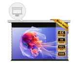 100" - 120" NothingProjector Black Series Slimline Motorized Tension Drop Down ALR Projector Screen (UST)