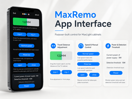 MaxRemo app interface
