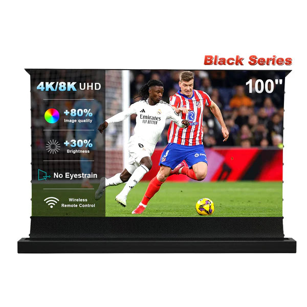 100" - 120" Nothing Projector Black Series ALR Motorized Floor Rising Screen (UST)