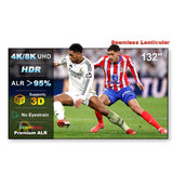 132" NothingProjector Seamless Lenticular 4K UST 95% ALR Projector Screen