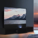 100-120" Shore Black Motorized Laser TV Flat Pack Cabinet