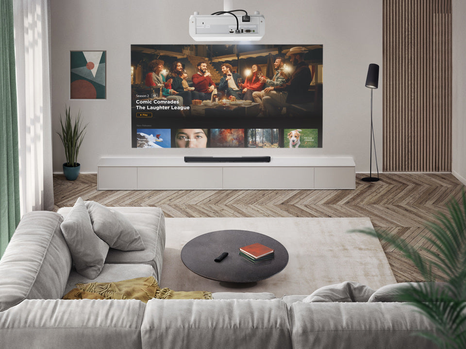 ViewSonic LX720-4KE 3,500 ANSI Lumens 4K Smart Laser Home Projector