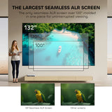 132" NothingProjector Seamless Lenticular 4K UST 95% ALR Projector Screen