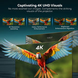 132" NothingProjector Seamless Lenticular 4K UST 95% ALR Projector Screen