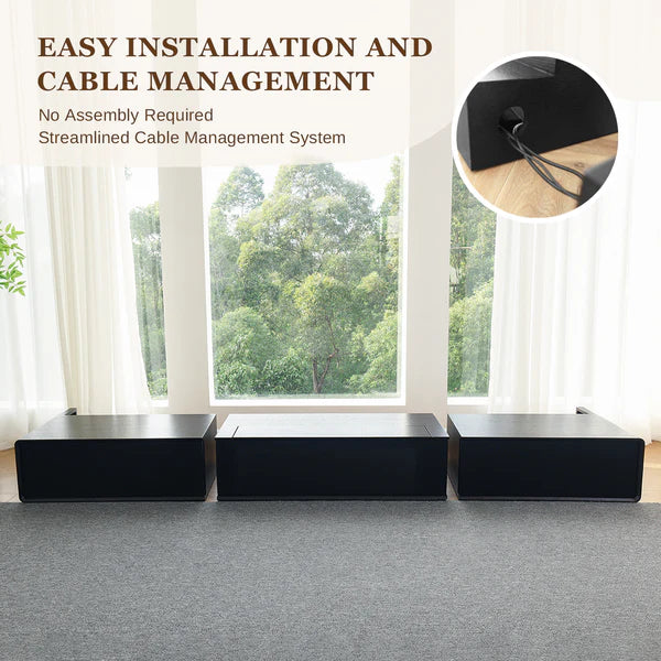 100-120" Shore Motorized Laser TV Assembled Cabinet