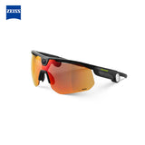 BleeqUp Ranger AI Sports Camera Glasses - Lenses by Zeiss - Black Frame Orange Lens