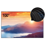 100" CHIQ S100FS Fresnel Ambient Light Rejection Fixed Frame UST Projection Screen (UST)