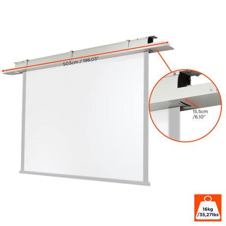 Ceiling installation set 450cm for celexon Expert XL-series