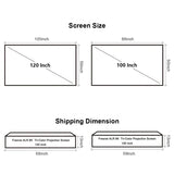 100'' - 120'' NothingProjector Fixed Frame Fresnel Screen (UST)
