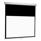 Euroscreen Manual Pull Down 150cm x 150cm Viewing Area 83.5" Diagonal 1:1 Format Matte White - Black Borders Diplomat Manual Series