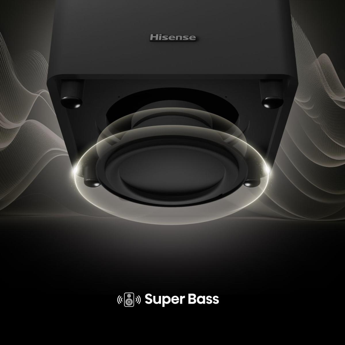 Hisense HT SATURN 4.1.2 CH Soundbar, 720W Dolby Atmos