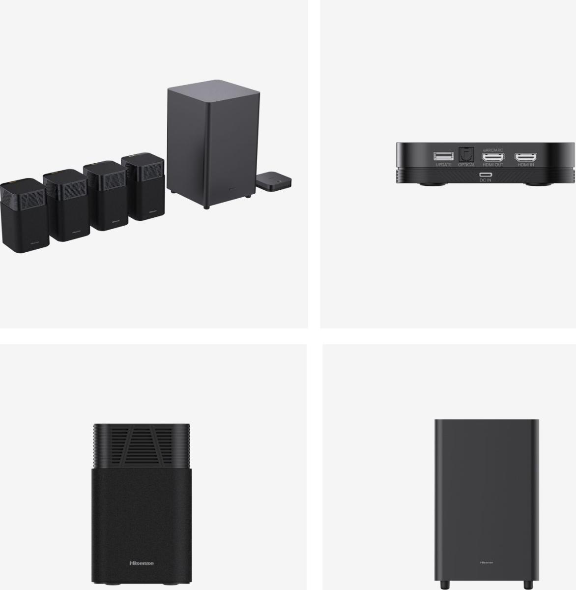 Hisense HT SATURN 4.1.2 CH Soundbar, 720W Dolby Atmos