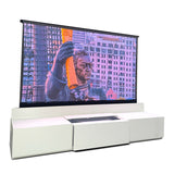 Gabinete blanco motorizado Maxlight (para pantallas VividStorm de 90 a 120")