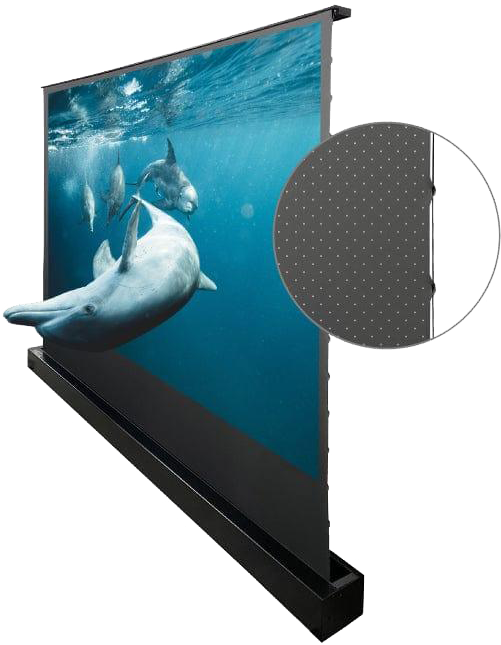VividStorm S Electric Tension Obsidian ALR Floor Rising ACOUSTIC Screen (NON UST)