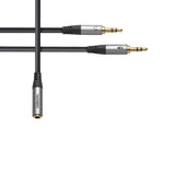celexon 2x 3.5mm stereo jack to 3.5mm stereo jack M/F audio adapter - Professional Line