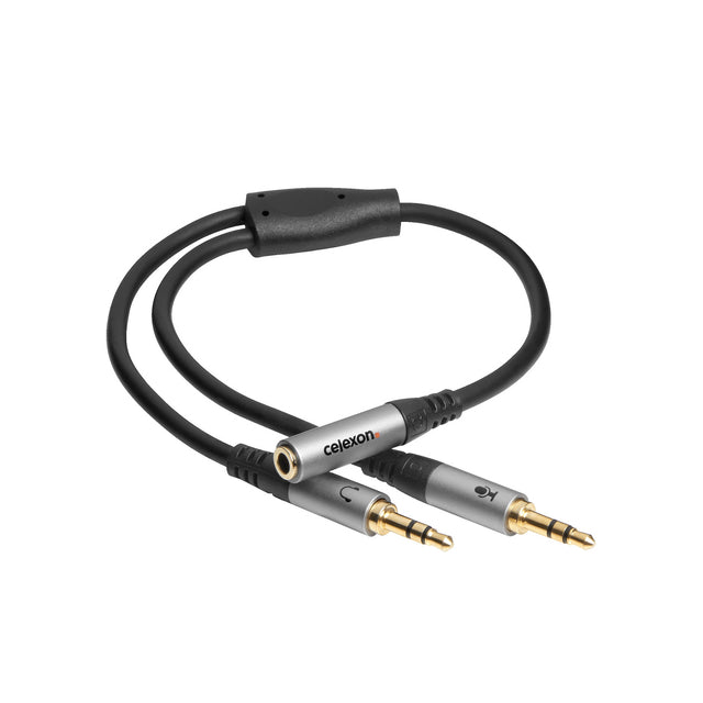 celexon 2x 3.5mm stereo jack to 3.5mm stereo jack M/F audio adapter - Professional Line