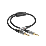 Celexon 2x 3.5mm stereo jack to 3.5mm stereo jack m/f audio adapter 0.25m - professional line