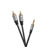 celexon 2x cinch to 3.5mm stereo jack audio cable - Professional Line
