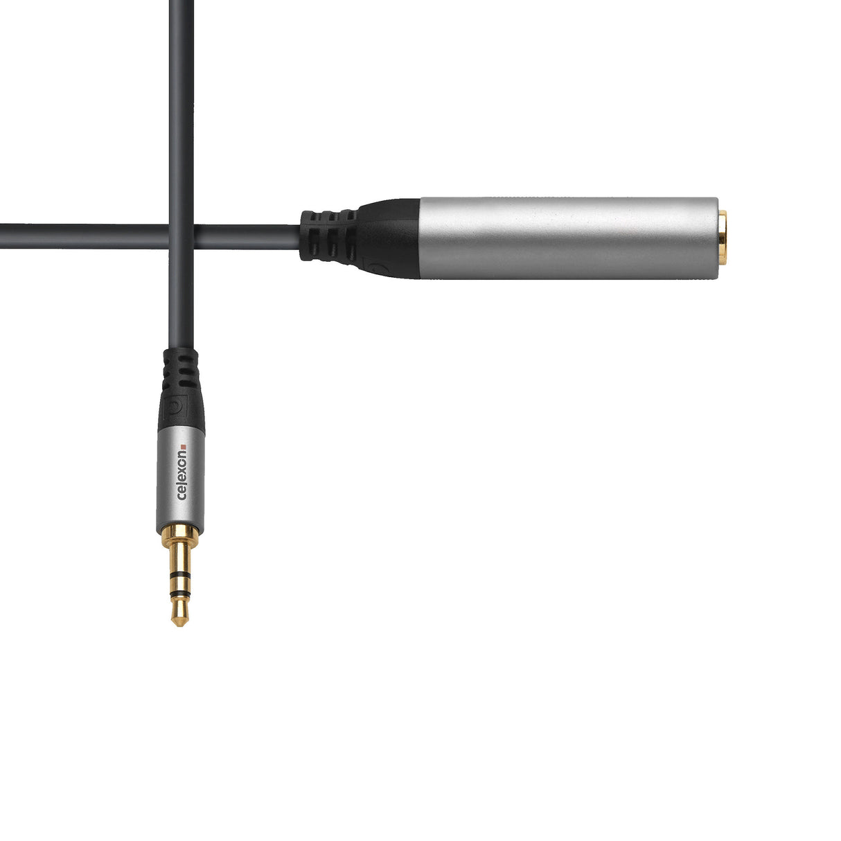 celexon 3.5mm stereo jack to 6.3mm stereo jack M/F audio adapter - Professional Line