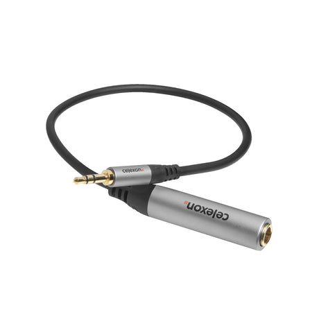 celexon 3.5mm stereo jack to 6.3mm stereo jack M/F audio adapter - Professional Line