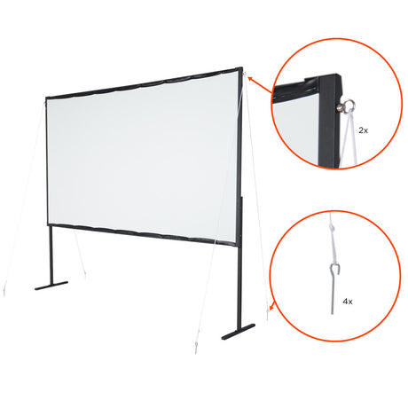 celexon Basic Line Mobile Folding Frame Screen