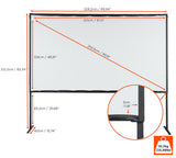 celexon Basic Line Mobile Folding Frame Screen