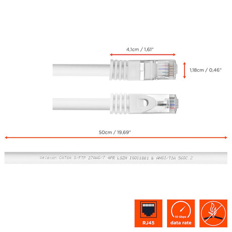 celexon CAT6A patch cable - S/FTP