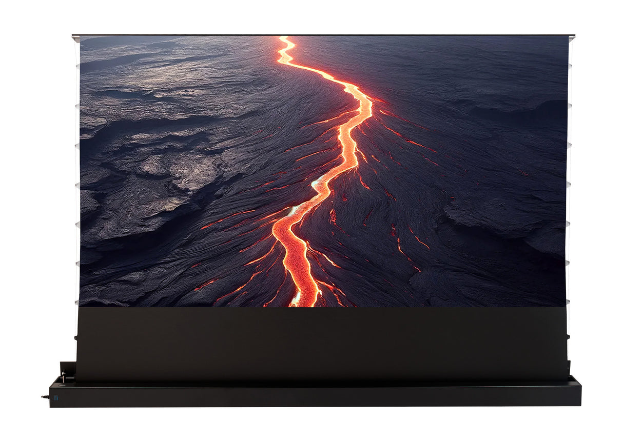celexon CLR HomeCinema Plus UST High Contrast Electric Floor Projector Screen – Black