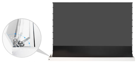 celexon CLR HomeCinema Plus UST High Contrast Electric Floor Projector Screen – White