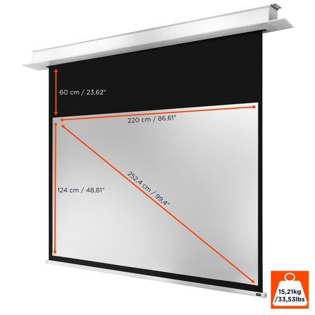 celexon Ceiling Recessed Electric Professional Plus Projector Screen