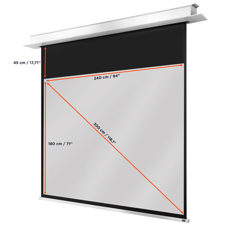 celexon Ceiling Recessed Electric Professional Plus Projector Screen
