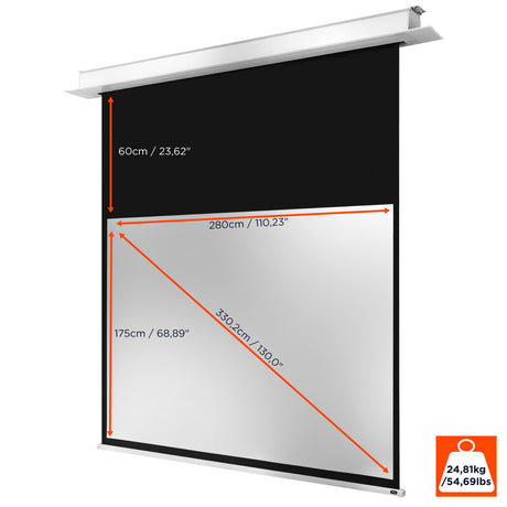 celexon Ceiling Recessed Electric Professional Plus Projector Screen