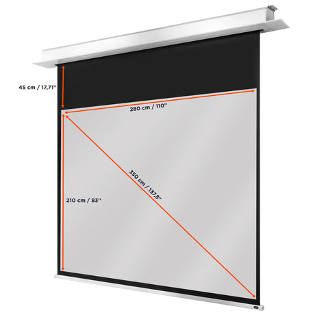 celexon Ceiling Recessed Electric Professional Plus Projector Screen
