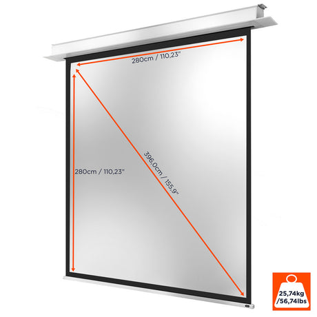 celexon Ceiling Recessed Electric Professional Plus Projector Screen