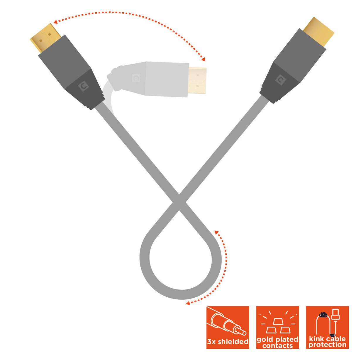 celexon DisplayPort to HDMI cable 4K - Professional Line