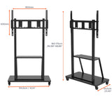 celexon Economy height adjustable display trolley Adjust-55110MP