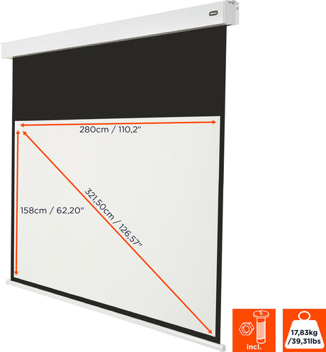 celexon Electric Professional Plus V2.0 Battery Projector Screen