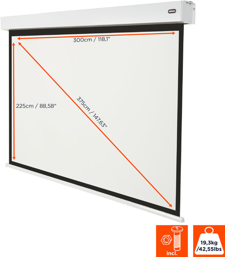 celexon Electric Professional Plus V2.0 Battery Projector Screen