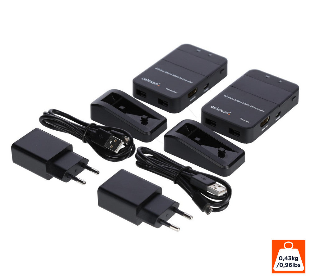 celexon Expert Wireless HDMI-set WHD30M - 4K