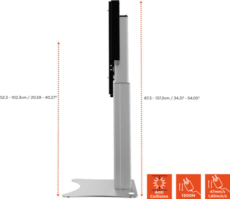 celexon Expert electric height-adjustable display stand Adjust-4275PS