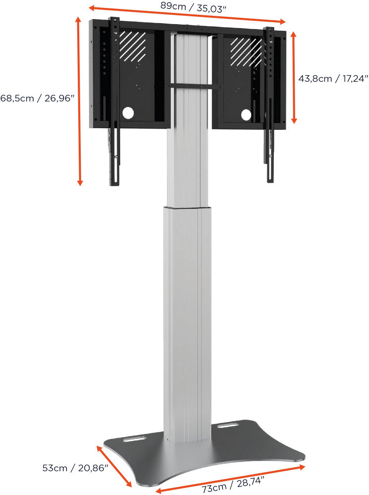 celexon Expert electric height-adjustable display stand Adjust-4286PS
