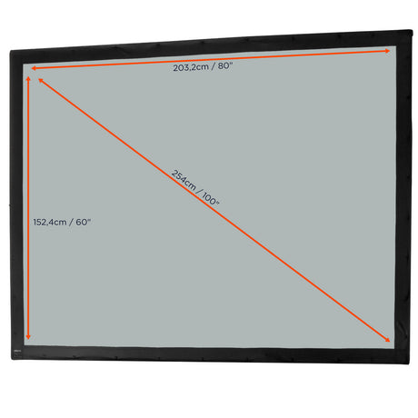 celexon Fabric for Folding Frame Mobile Expert - Rear projection