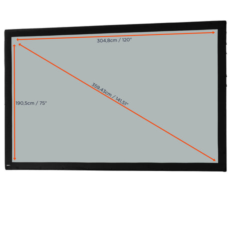 celexon Fabric for Folding Frame Mobile Expert - Rear projection