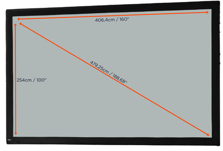celexon Fabric for Folding Frame Mobile Expert - - Rear projection