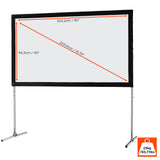 celexon Folding Frame Projector screen Mobile Expert, front projection