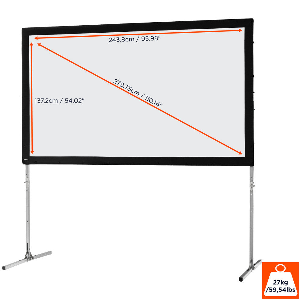 celexon Folding Frame Projector screen Mobile Expert, front projection