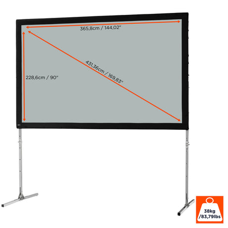 celexon Folding Frame Projector screen Mobile Expert, rear projection