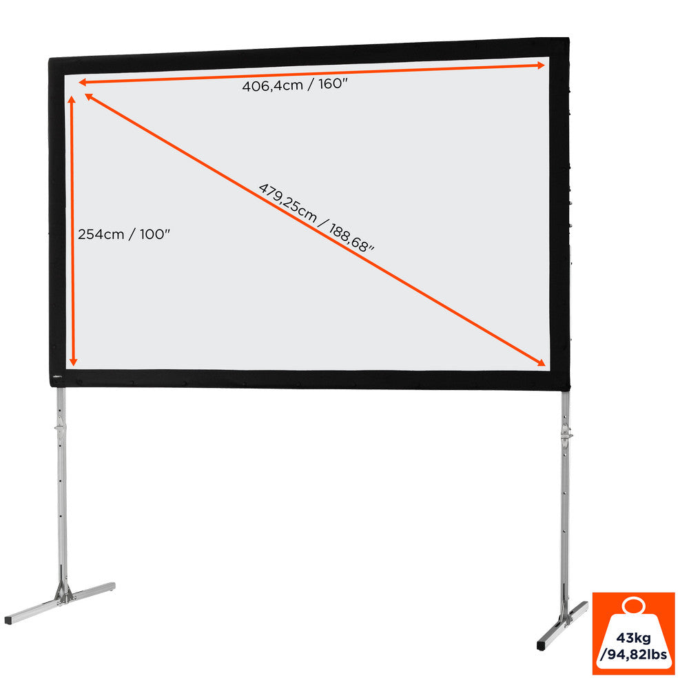 celexon Folding Frame Projector screen Mobile Expert, front projection