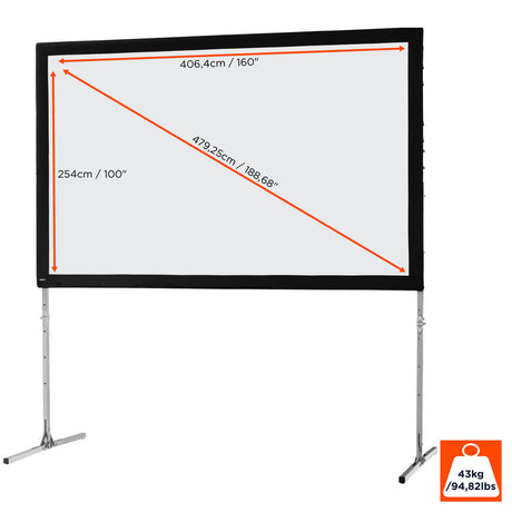 celexon Folding Frame Projector screen Mobile Expert, front projection